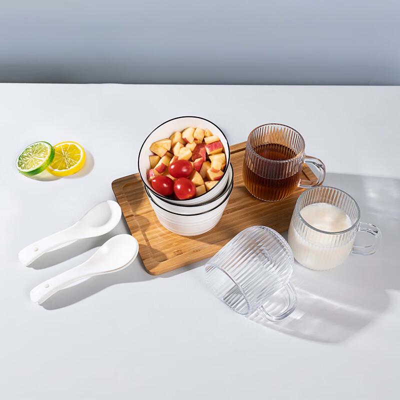 We Three Ceramic 9-Piece Tableware Set
