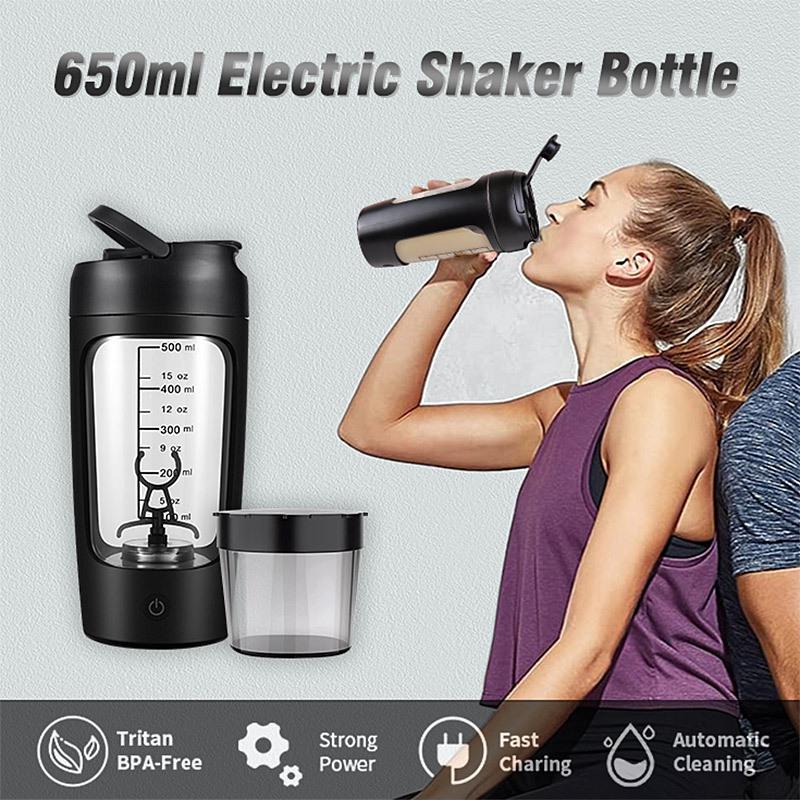 Přenosný elektrický proteinový šejkr pro venkovní fitness a sport