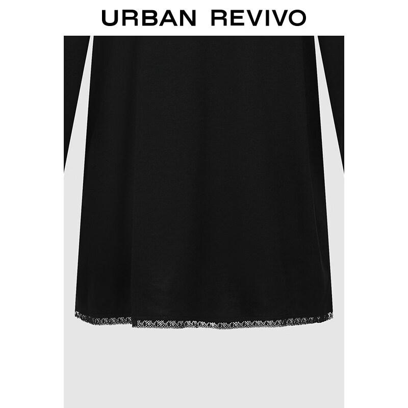 UR Women's Lace Patchwork Long Sleeve T-shirt