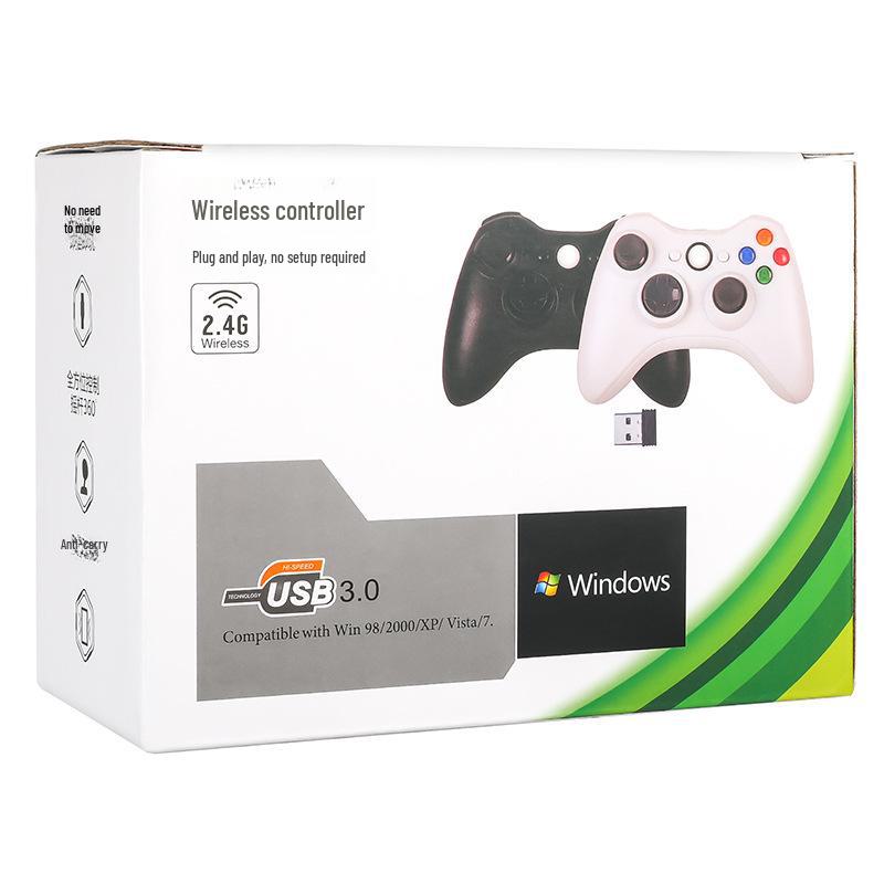 2,4G bezdrátový vibrační herní ovladač pro Smart TV, PC a Steam