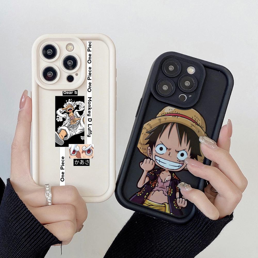 LZ28 One Piece Luffy Gear 5 Silicone Phone Case for SamsungA15 A35 S24 S23 Ultra S22 S21 Plus S20 FE A05 A06 A54 A55 A53 A14 M15 Shockproof Back Cover