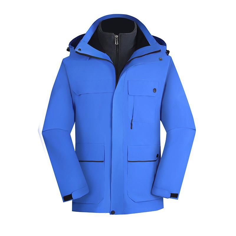 

Charge Coat Wavy Velvet Three-in-one Overalls Men s Printed Group Clothing Mountaineering Suit Thickened Windproof M recommends 110 - 120 kg