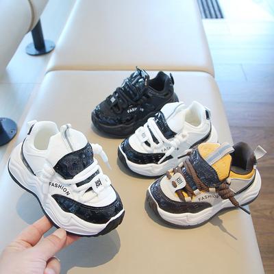Children's Sports Shoes 2025 Spring and Autumn New Boys' Dad Shoes Korean Version Girls' Little White Shoes Soft-soled Baby Casual Shoes