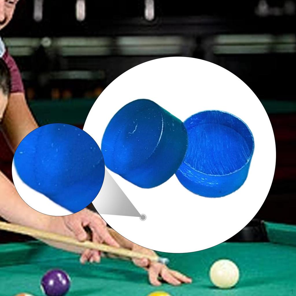 2 Jump Billiard Cue Tips, 14.6mm Hard Replacement Portable Tips for Pool, Adults,