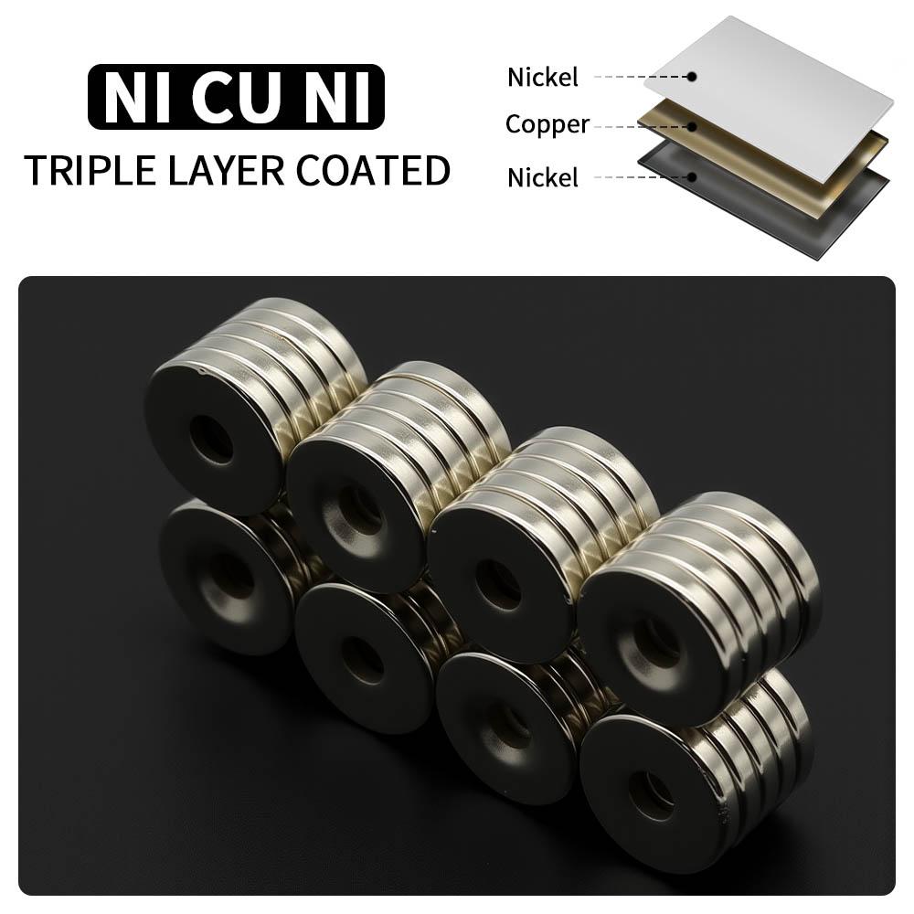 15x3-4mm Potente con fori Magnete al Neodimio N35 NdfeB Magnetico Permanente magneti Rotondi Super Forti Magneti da Frigorifero Fai da Te