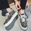 Platform Vulcanized Shoes Men Floral Printed Fashion Canvas Shoes Man Breathable Comfort Trendy Board Shoes Men Walking Sneakers
