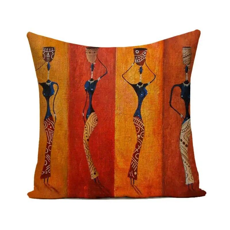 

Чехол на подушку, наволочка, акварель, африканская женщина, домашний декор для гостиной, спальни, дома 50x50cm