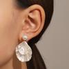New Exquisite Temperament Pearl Shell Flower Dangle Earrings for Women Charm Summer Beach Korea Earring Jewelry Accessory Gift