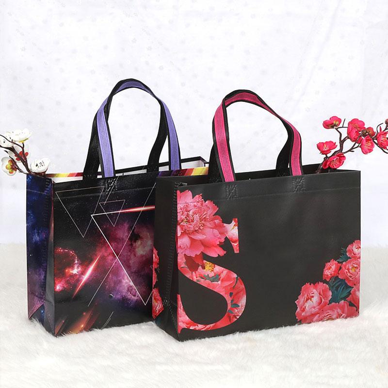 1PC Foldable Waterproof Eco Grocery Bag Reusable Non-Woven Fabric Shopping Bag Tote Large Capacity