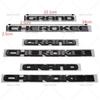 3D ABS Chrome Black Logo Grand Cherokee Emblem Letters Nameplate Car Door Badge Decal For Jeep Grand Cherokee Sticker Accessoies