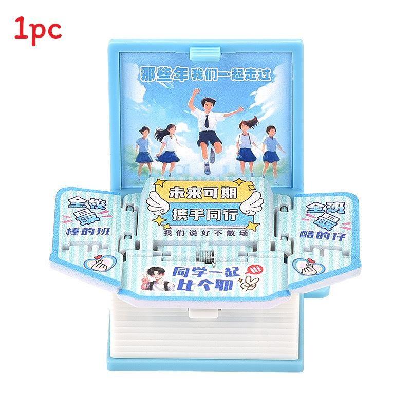 

3d Pop Up Puzzle Book Keychain With Fortress Scene For Stress Relief And Creative Gift Style 33