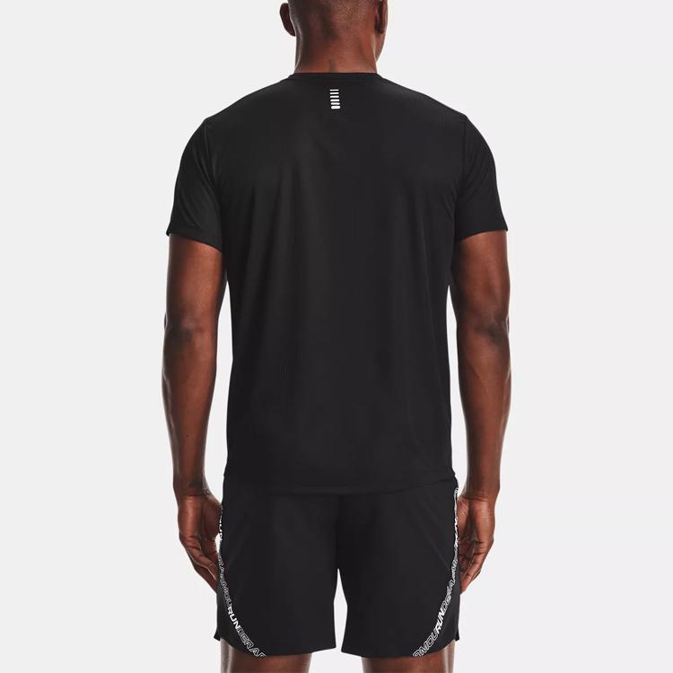 Under Armour Speed Stride Training Quick-Dry Slim Fit Crew Neck Short Sleeve T-Shirt Men Tops Black 1361479-001