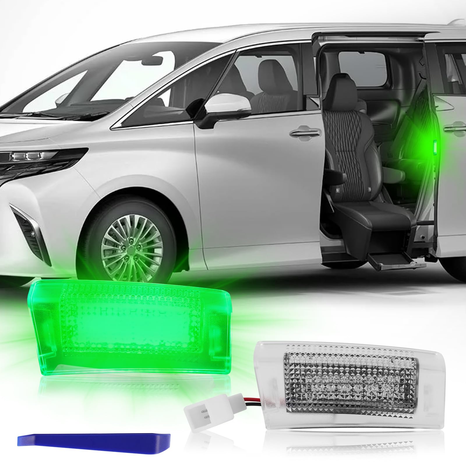 

Светодиодная лампа подсветки салона GemPro для Alphard 40-й серии, 3-й ряд, Velfire 40-й серии, точечная лампа для сдвижной двери белый