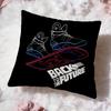 B-Back To The Future Cushion Cover Premium Comfort Reversible Pillow Cove -Two in One Design for Any Room & Car Interior