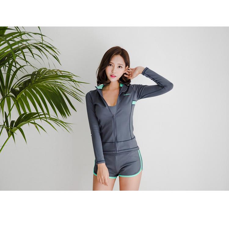Korean Style Couple Wetsuit: Women’s Jellyfish Suit & Men’s Snorkeling Long Sleeve Swimsuit, Quick Dry, Sun Protection