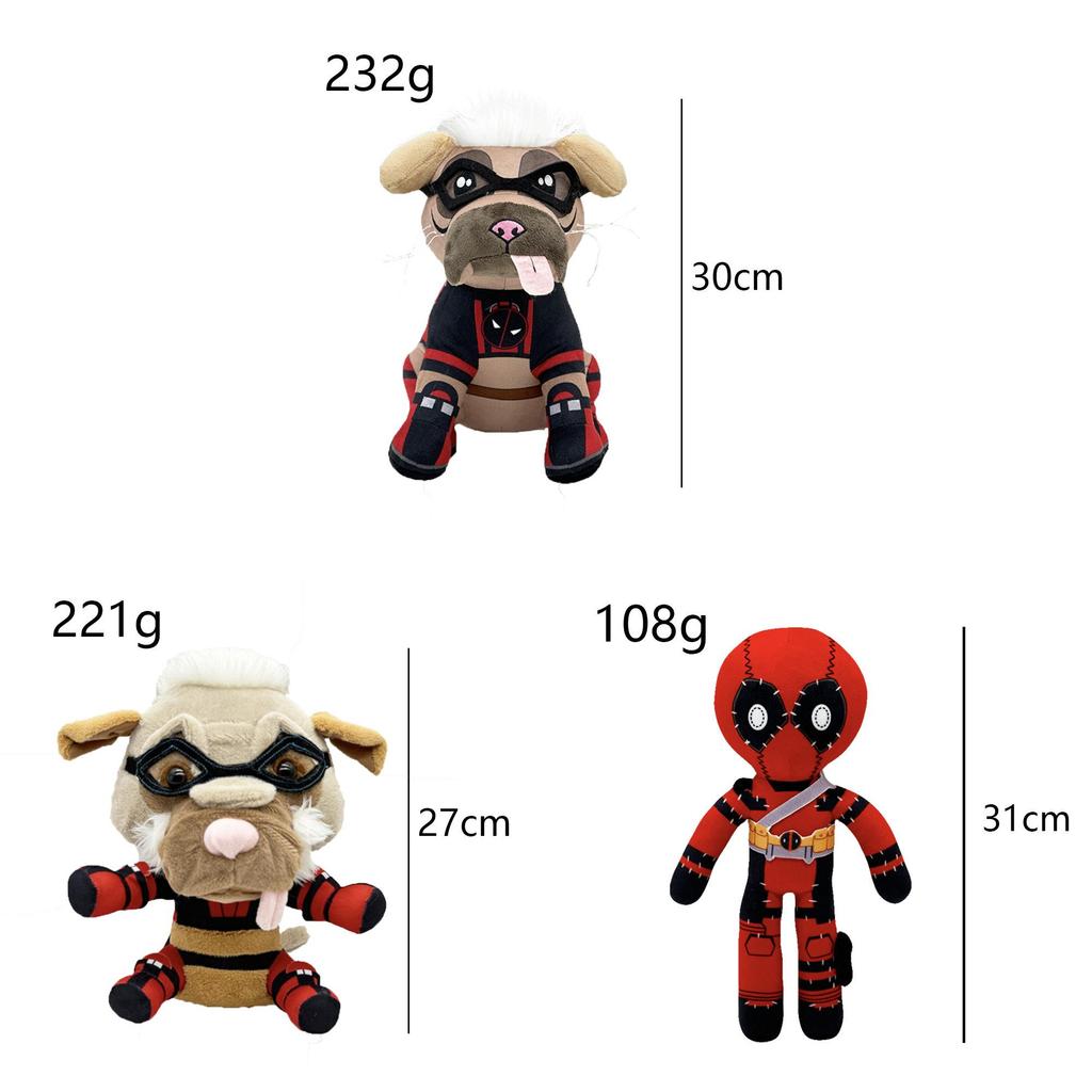 Deadpool Wolverine Plush Toy Animal Collection Soft Stuffed Doll For Kids And Collectors