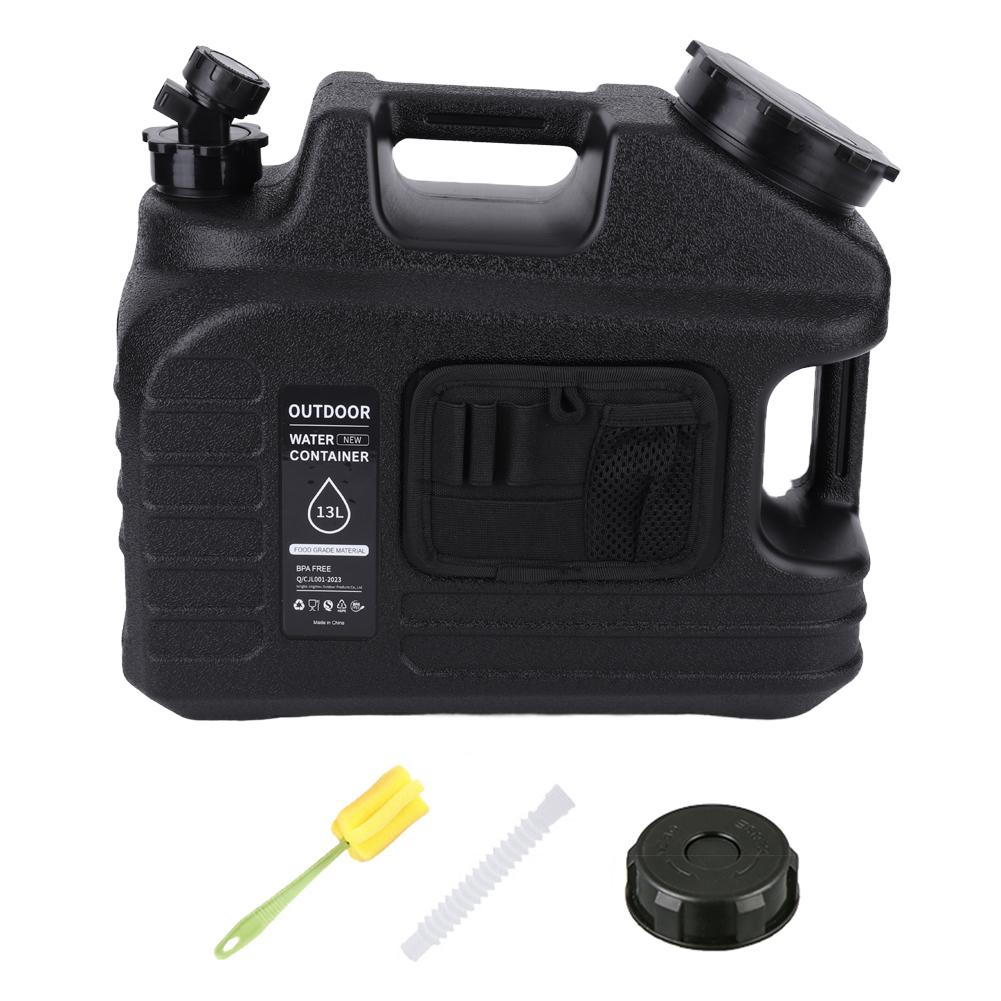 13L Water Container Removable Spigot Emergency Water Storage Portable for Camping Outdoor Hiking