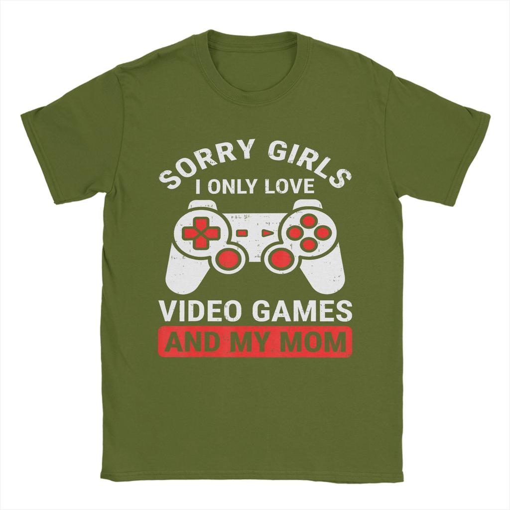 Video Game Funny Gamer Valentines Day TShirt Unisex Funny Pure Cotton Tees Round Neck Short Sleeve T Shirt 6XL Clothes