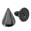 100Pcs Black Gold Silver Cone Studs And Spikes DIY Craft Cool Punk Garment Rivets For Clothes Bag Shoes Leather DIY Handcraft