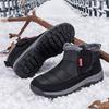 Fashion Couple's Snow Boots Winter Shoes for Men and Women Warm Ankle Boots Anti-slip Shoes Thick Plush Boots for Old People Cotton Shoe