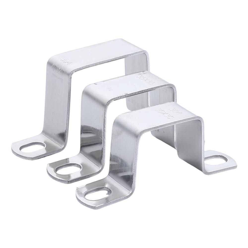 Saddle Clip Horseback Hose Clamp M-shaped U-shaped Square Rectangle Throat Hoop Ohm Tube Card  Tube