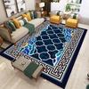 1pc Traditional Floral Area Mat for Living Room, Flannel Mat Suitable As Floor Covering in Lounge Bedroom Nursery Outdoor Patio Decorative Home