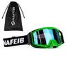 NAFEIB Motocross Goggles with Storage Bag Anti-UV Windproof Dustproof Dirt Bike ATV Off-Road Racing Goggles for Men Women