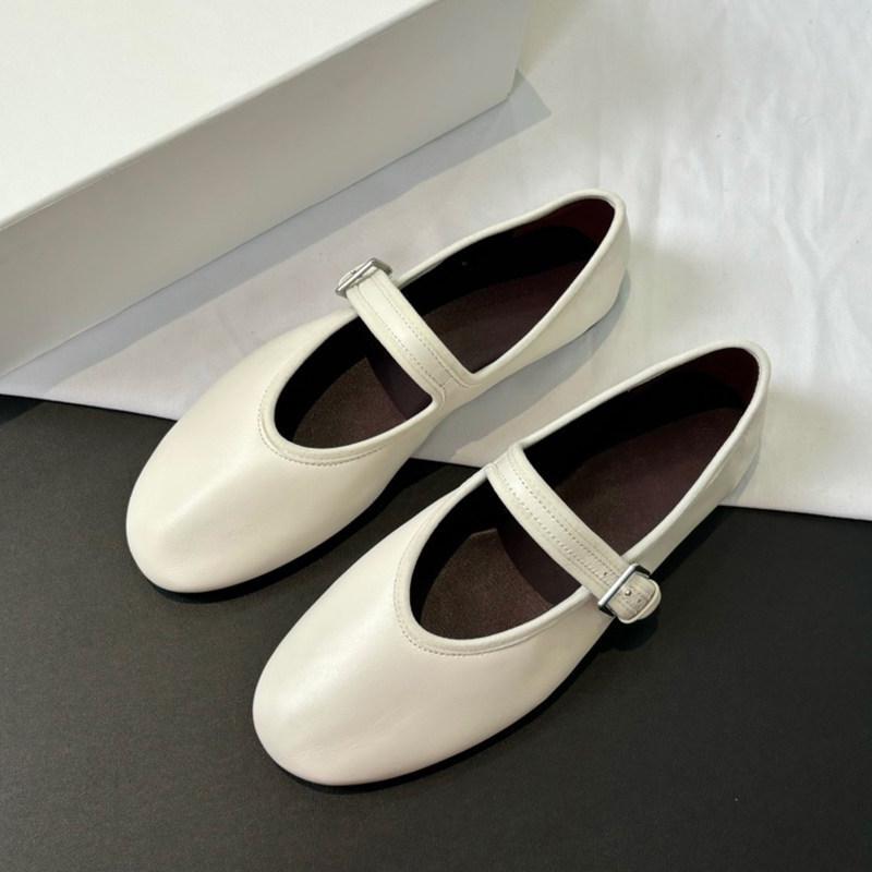Retro Mary Jane One-Word Buckle Ballet Flats & High Heels