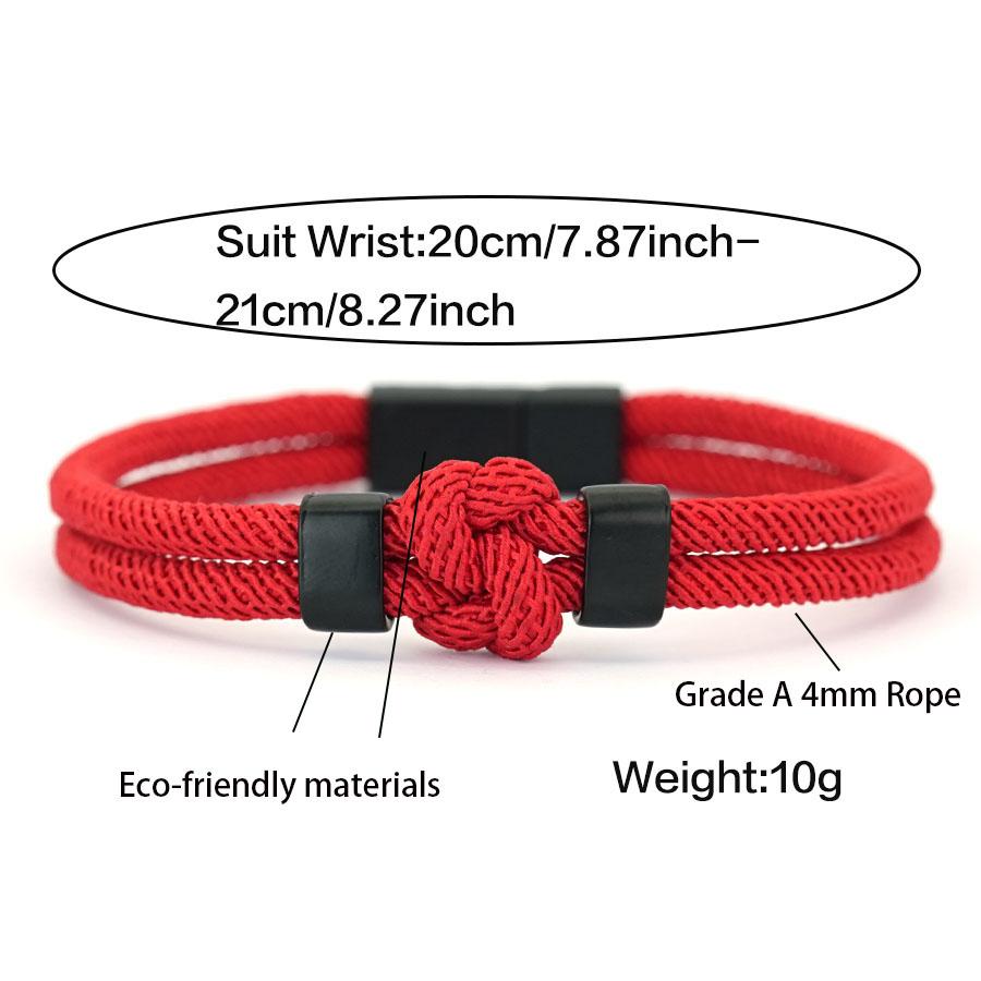 Creative Cord Bracelet For Men 6 Colors Options Special Braided Knot Charm Braslet Perfect Gift For Him Wrist Accessories Homme