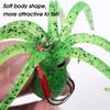 21g/11cm Reusable Squid Bait Attractive Far Throwing Distance Convenient Carrying Double Hooks Artificial