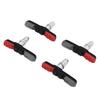 2 Pairs Bike V Brake Pads No Noise Colorful Bike Brake Blocks for Mountain Bike Road Bike