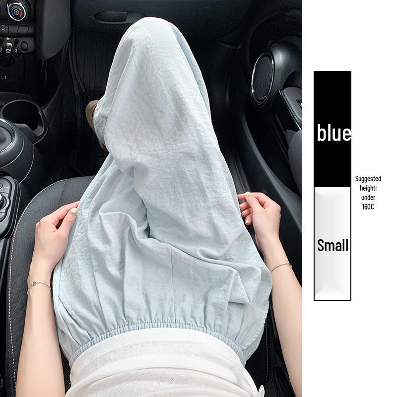 2025 Douyin Sommer Damen Blaue Eisseide Weitbeinige Hose - Lässige & Entspannte Passform