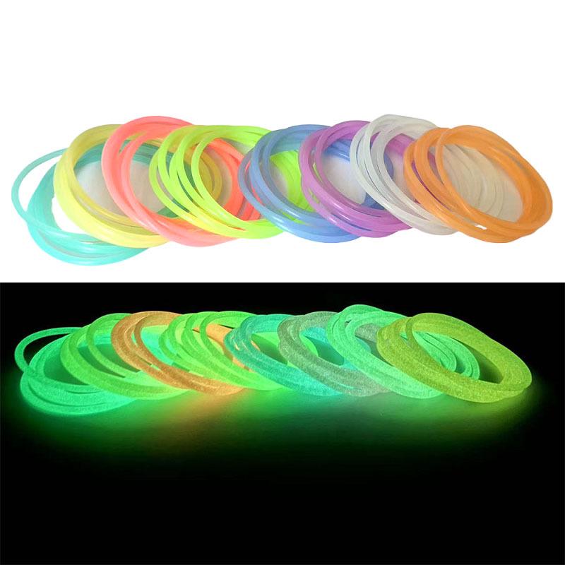 Rainbow Luminous Silicone Bracelet & Hair Tie for Kids