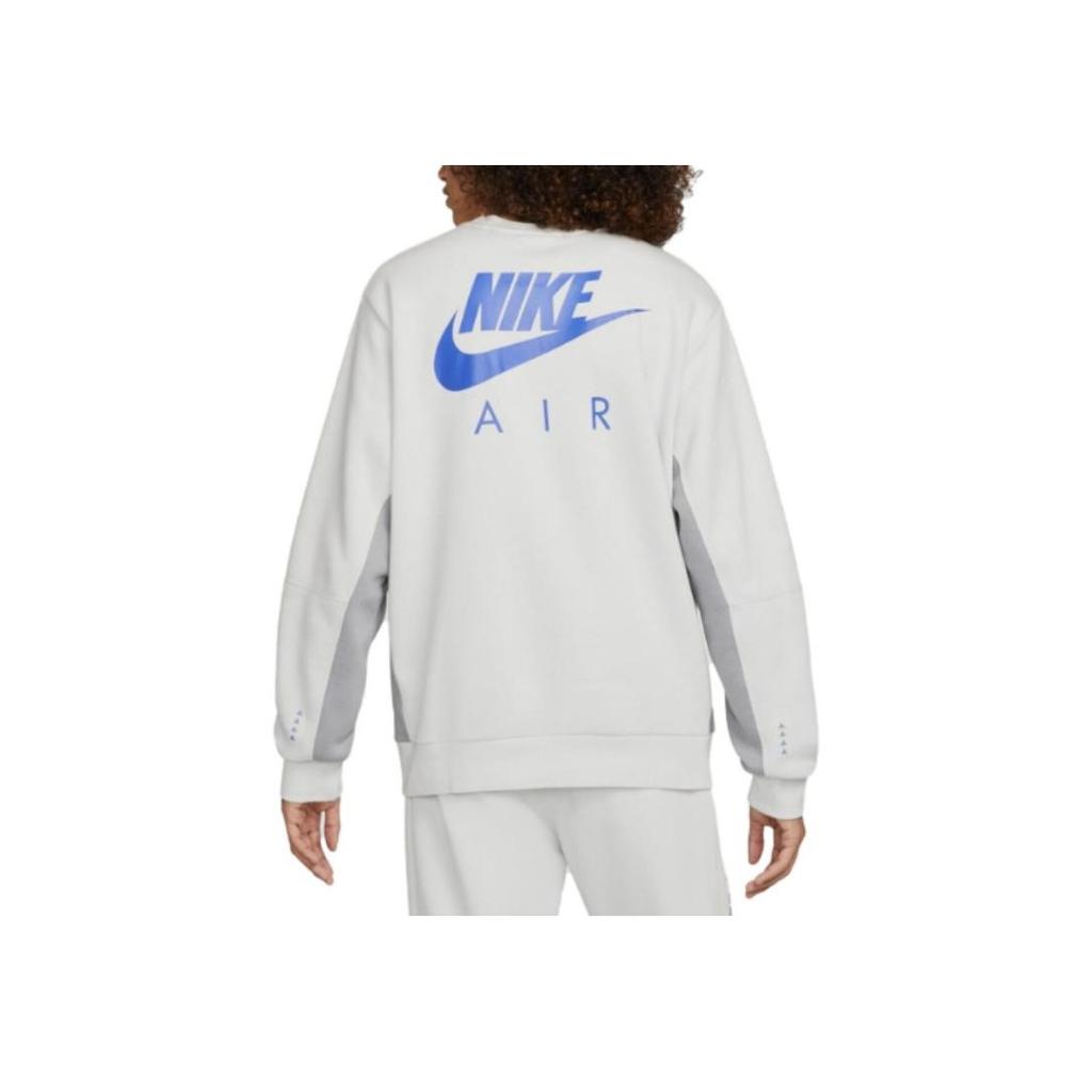 Nike Lettered Crewneck Fleece Sweatshirt Men sweatshirt Gray DM5207-025