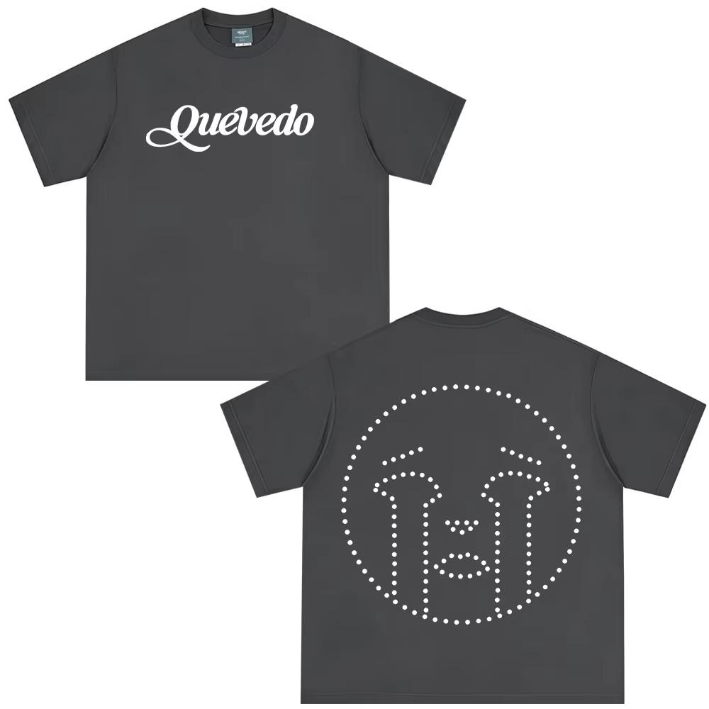 Rapper Quevedo Buenas Noches T Shirts Men's Women High Quality Cotton Short Sleeve T-shirt Fashion Oversized T-shirts Streetwear