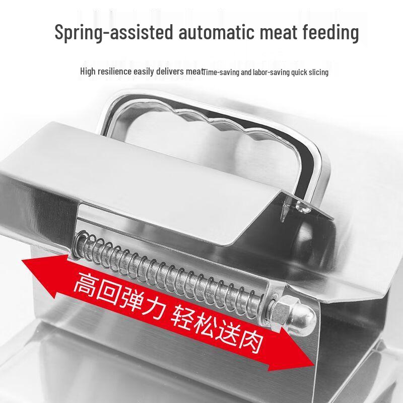 Stainless Steel Manual Frozen Meat and Food Slicer