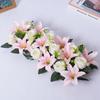 43cm Artificial Flowers Rose&lily Wall Arches Decor Artificial Rose Lily Flowers Party Stage Supplies Table Centerpiece Decor