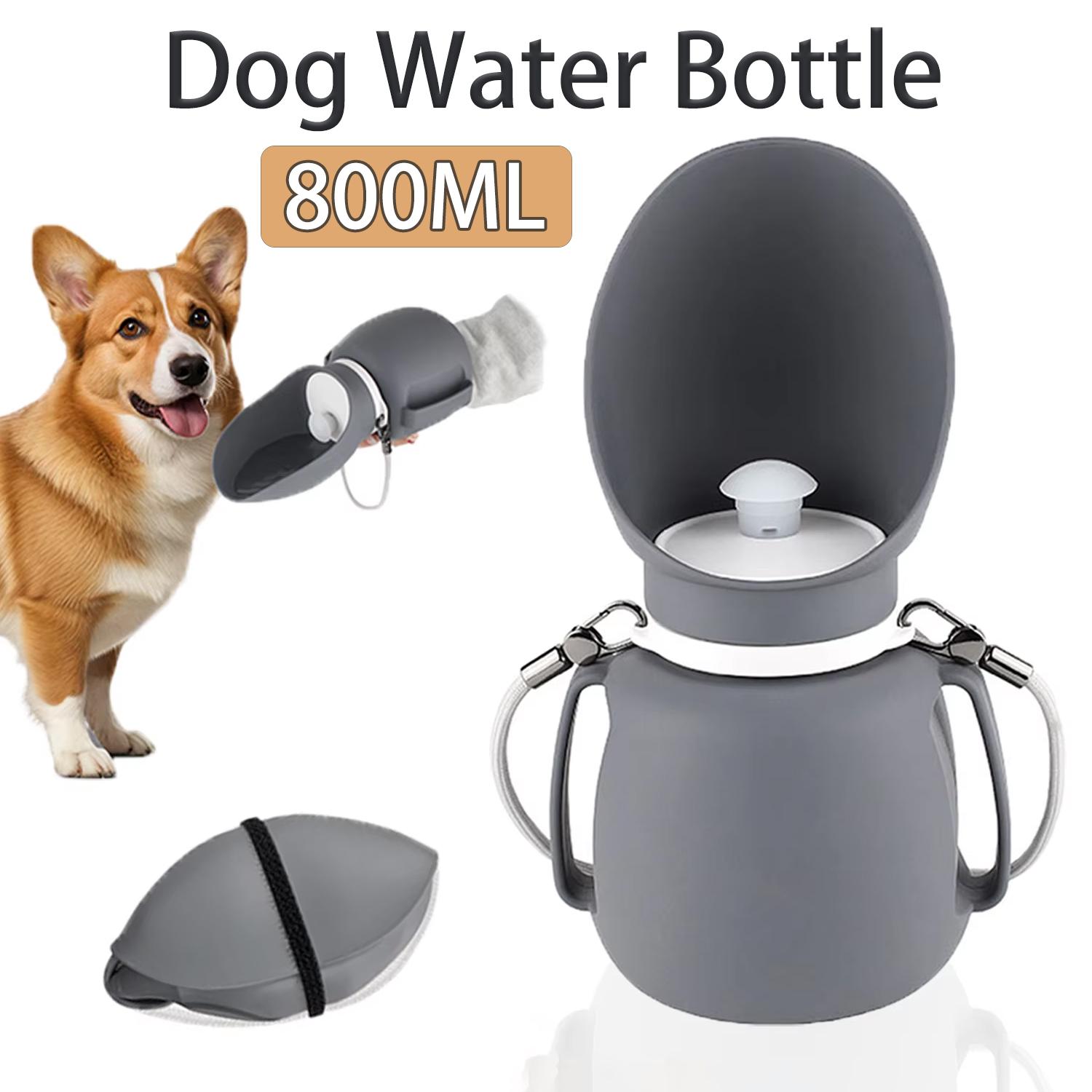800ml Foldable Dog Water Bottle Dispenser Food Grade Dog Cat Water Cup Bottle Travel Leakproof Pets Drinking Feeder Pet supplies