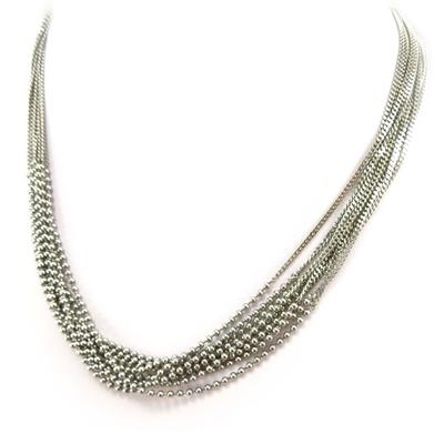 [K5236] - Steel 'Roxane' Necklace