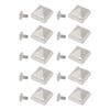 20 Sets Square Pointed Screw Rivets Set Zinc Alloy Pyramid Punk Leather Goods Bags Repair Kits for Binding 15mm