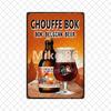 [ Mike86 ] Belgian Beer La Mc Cherry Chouffe Bok Soleil Metal Tin Sign Wall  Poster Iron Painting Pub Decoration S-02 20*30 CM