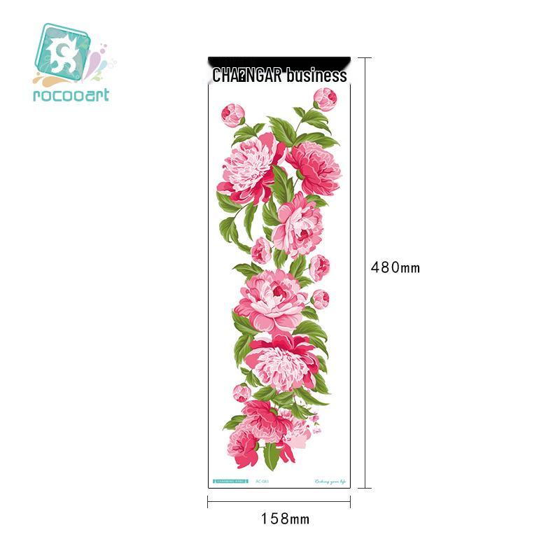 Waterproof Full Arm Tattoo Sticker - Trendy Floral Design