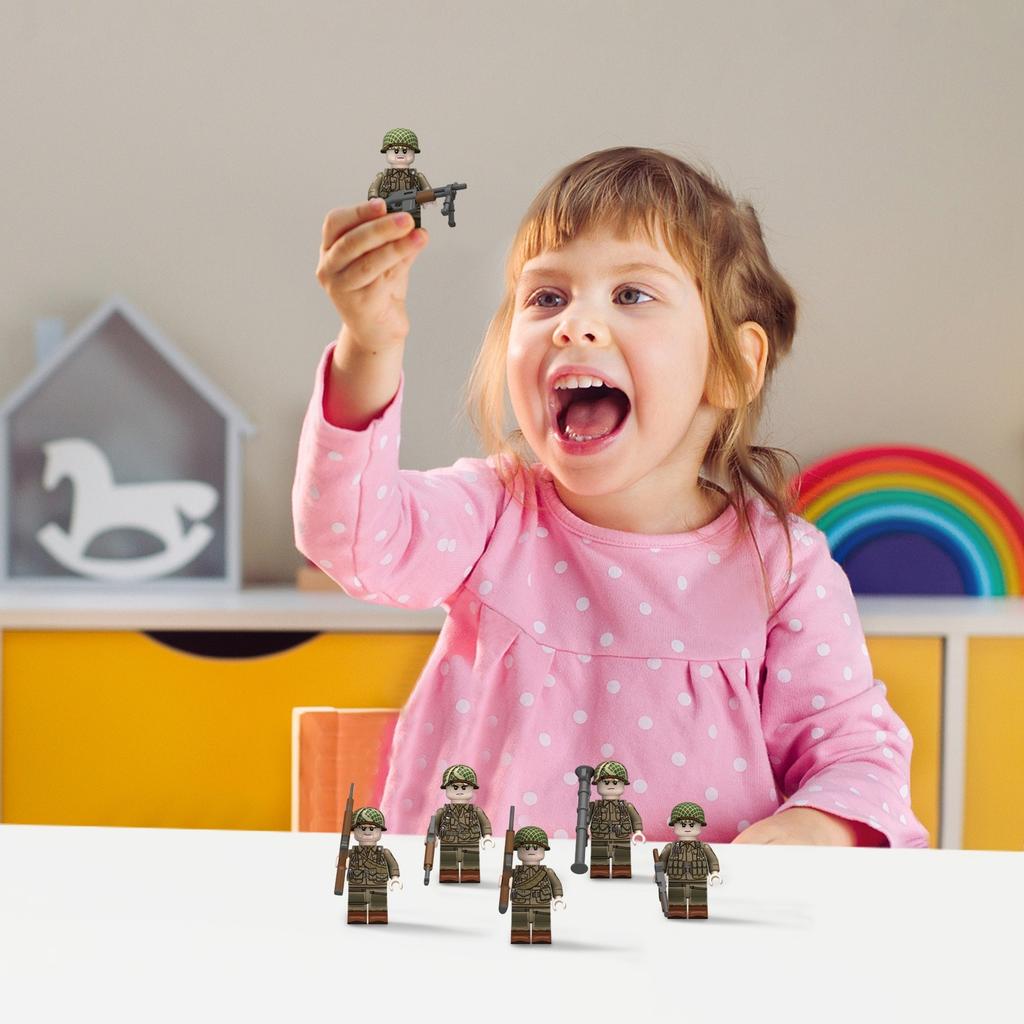 6 stk Barnebyggeklossfigurer er de beste gavene til barn