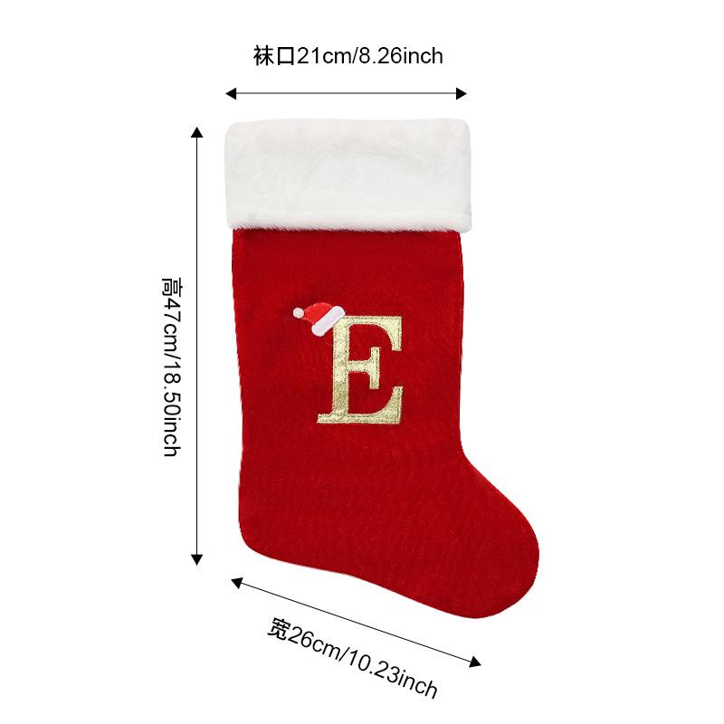 Large Christmas Stocking Christmas Decoration Cartoon Gift Bag For Kids