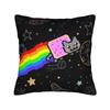 Printed Nyan-Cats Rainbow Funny Game Pillowcase Polyester Cushion Cover Gift Internet Meme Pillow Case Cover Home Drop Shipping