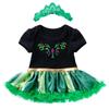 New Summer '02 Baby Frozen Two-Piece Dress: Short-Sleeved Top with Wings and Skirt