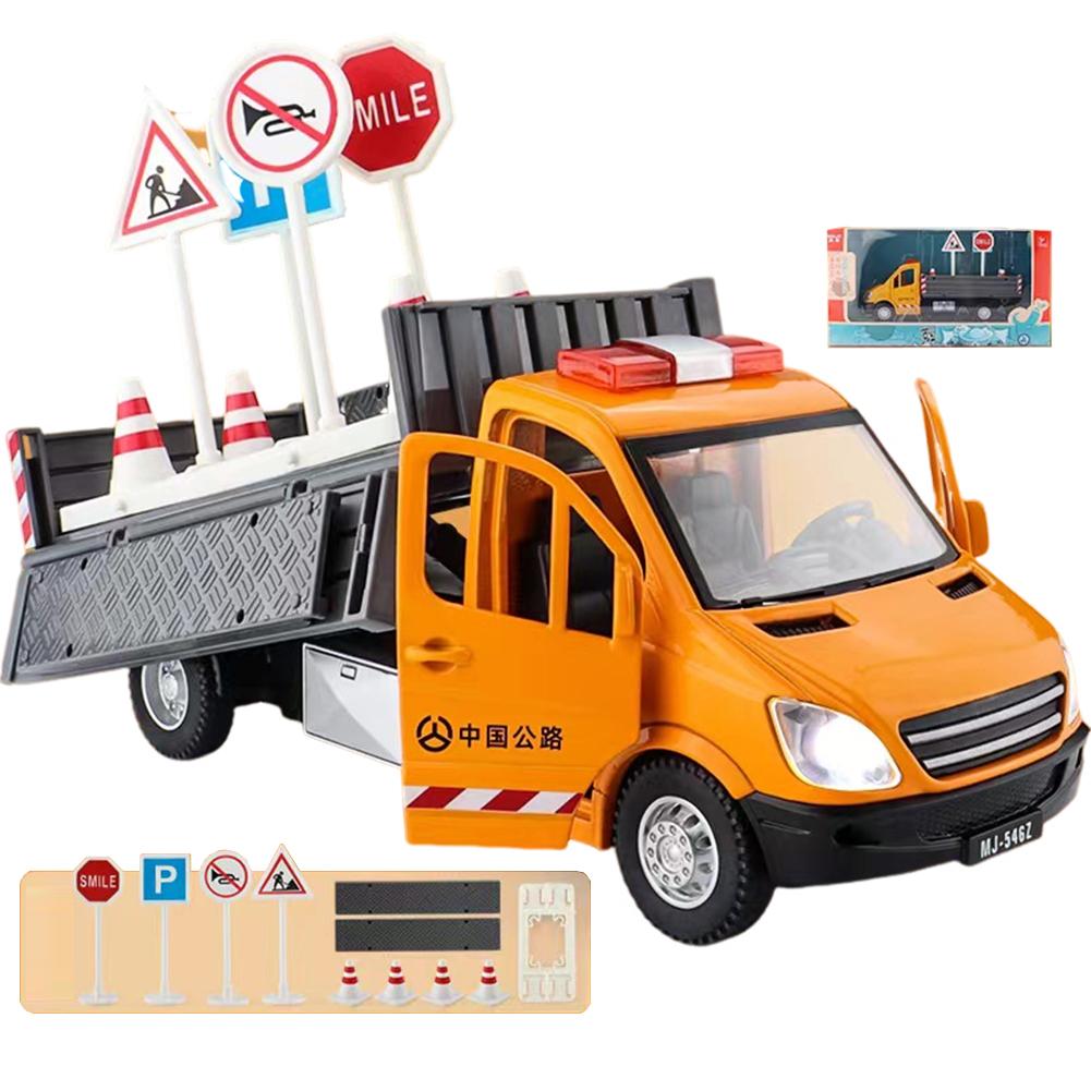 Engineering Vehicle Toys Acousto-optic Rebound Alloy Excavator Garbage Crane Mixer Dumper Model Gifts For Boys Girls