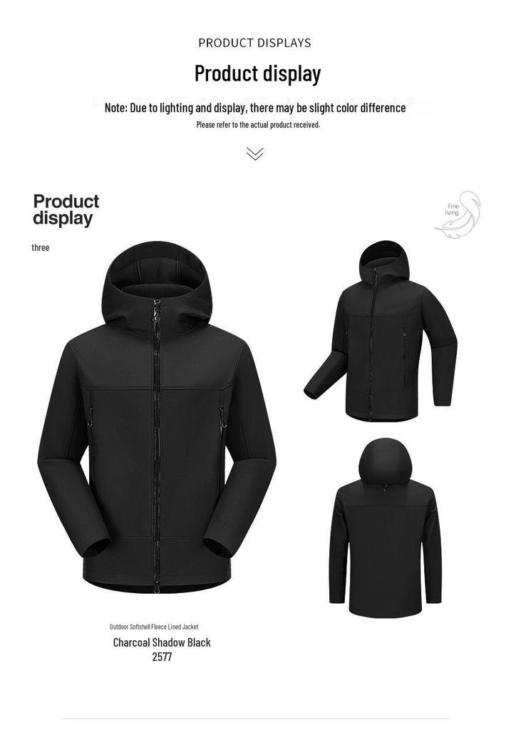 KLS Leichte Softshell-Bergsteigerjacke für den Außenbereich - Winddicht und Wasserdicht