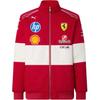 X Ferrari F1 Mote Allsidig Glidelås Langermet Ståkrage Jakke Herrejakke Rød 763954-01