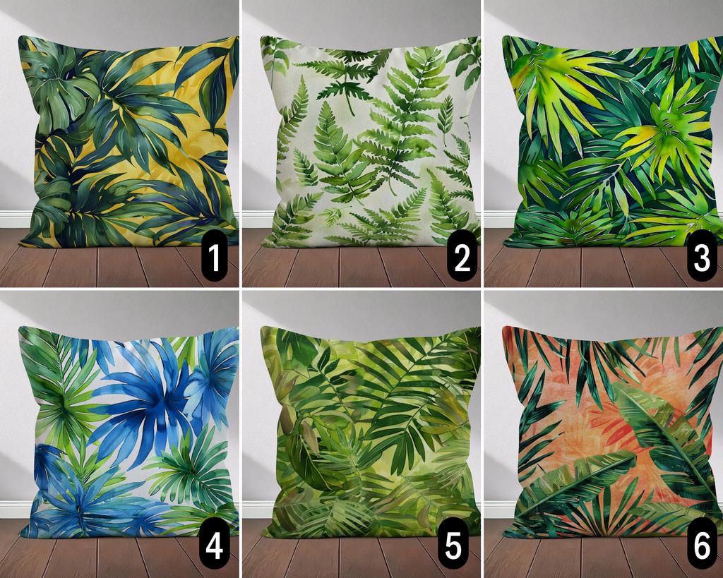 pc Boho Tropical Greenery Decorative Cushion Cover D Print Polyester Pillow Case for Sofa Bed Car Office Home Decoration